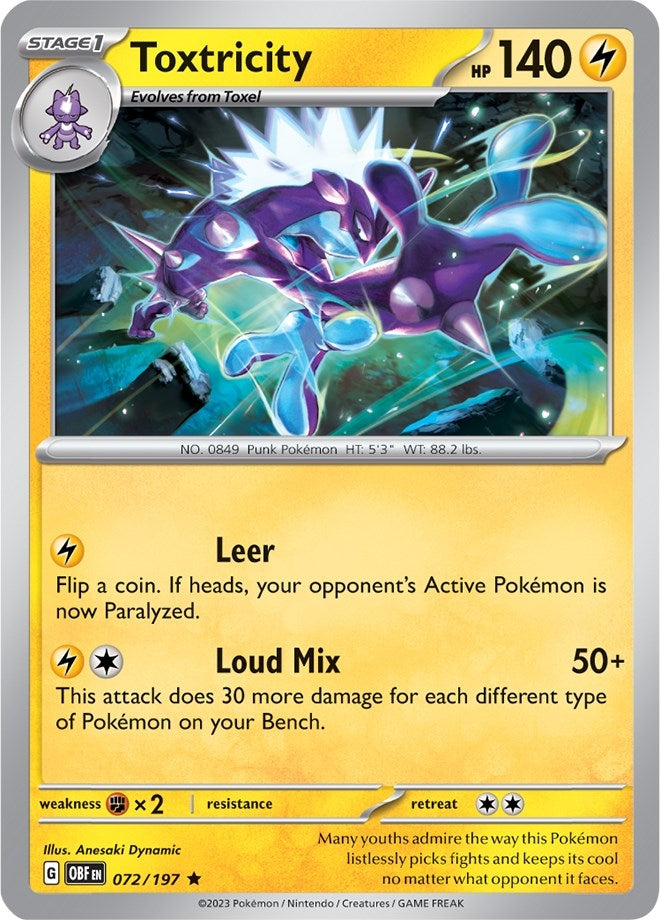 Image for Toxtricity (072/197) (Deck Exclusives) (PR) - Pokemon