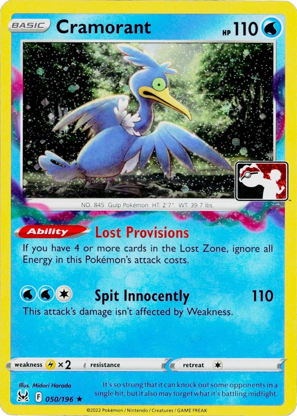 Image for Cramorant - 050/196 (Cosmos Holo) (050/196) (Prize Pack Series Cards) - Pokemon