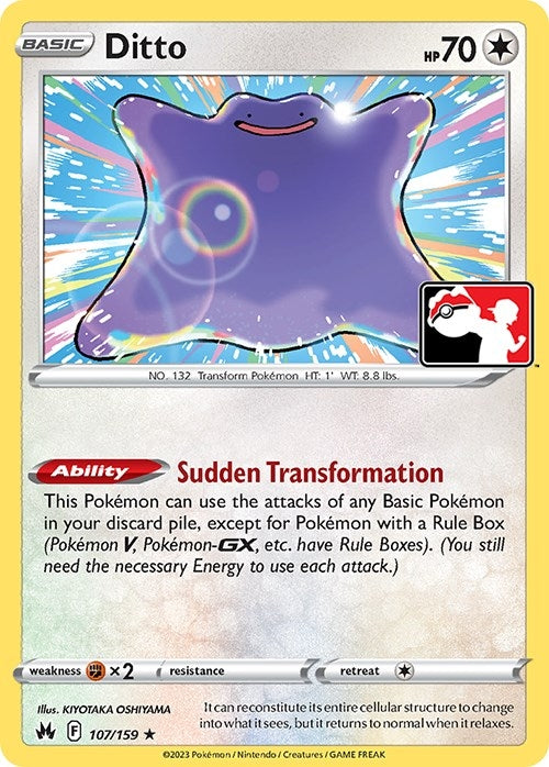 Image for Ditto (107/159) (Prize Pack Series Cards) - Pokemon
