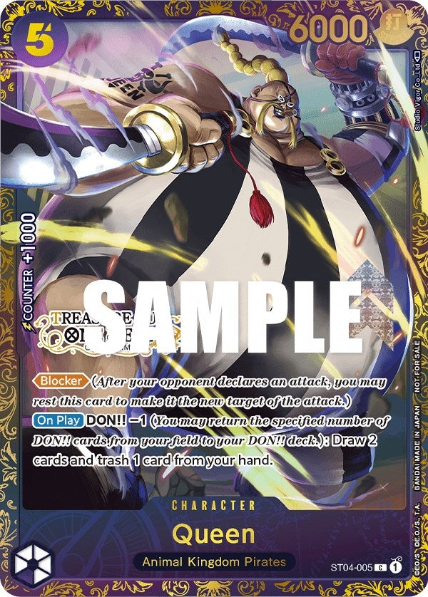 Image for Queen (Treasure Cup) (ST04-005) (One Piece Promotion Cards) (OP-PR) - One Piece Card Game