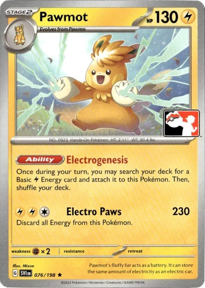 Image for Pawmot (076/198) (Prize Pack Series Cards) - Pokemon