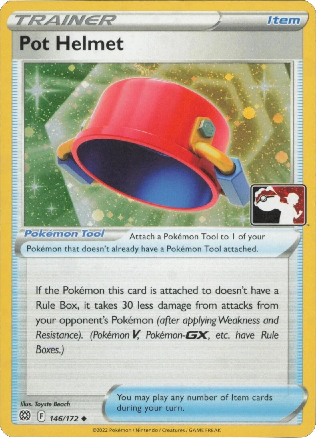 Image for Pot Helmet - 146/172 (Cosmos Holo) (146/172) (Prize Pack Series Cards) - Pokemon