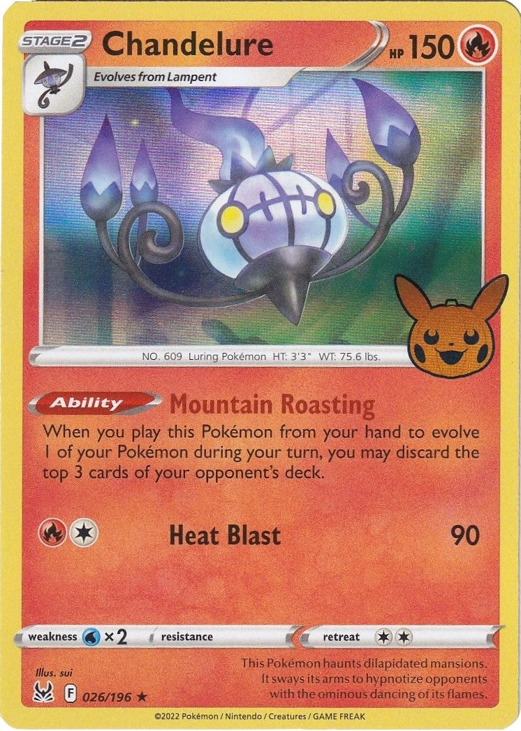 Image for Chandelure (026/196) (Trick or Trade BOOster Bundle 2023) (TTBB23) - Pokemon