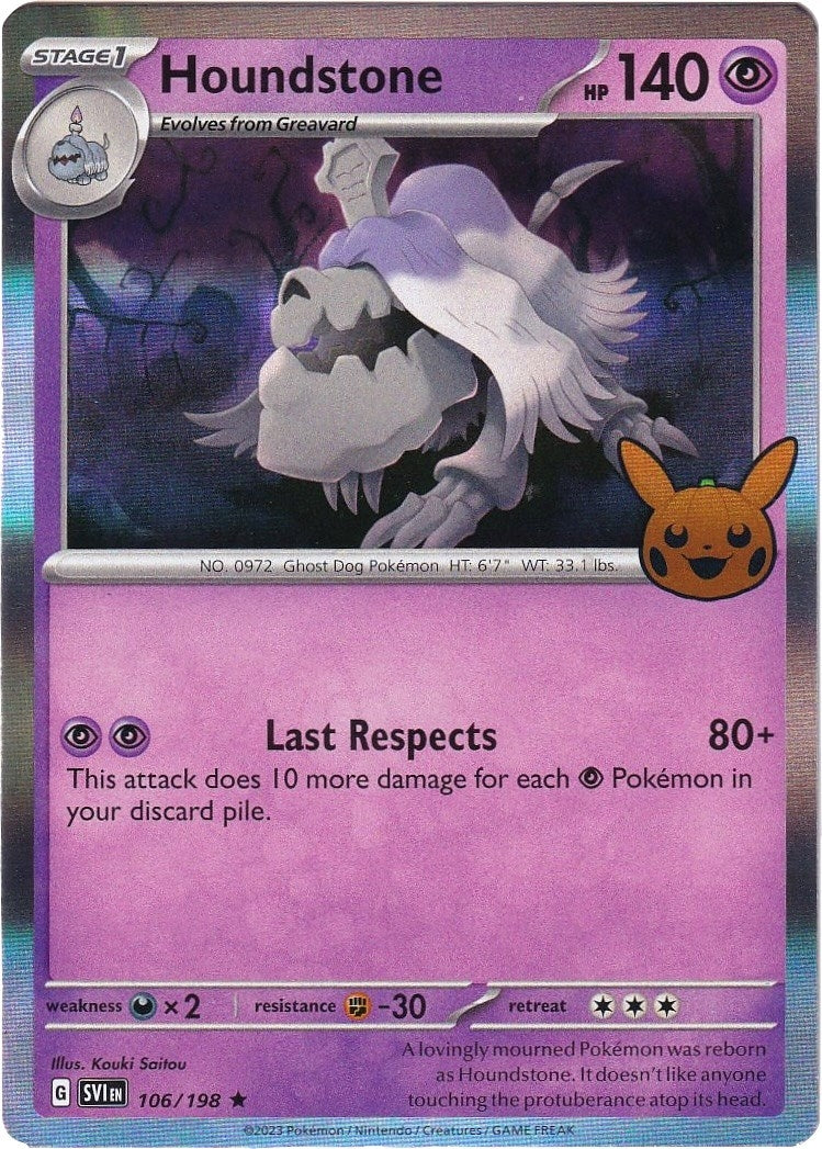 Image for Houndstone (106/198) (Trick or Trade BOOster Bundle 2023) (TTBB23) - Pokemon