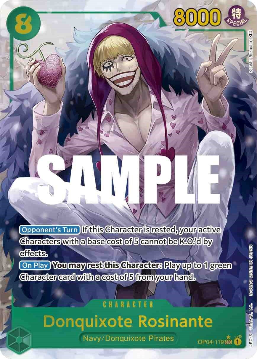 Image for Donquixote Rosinante (Alternate Art) (OP04-119) (Kingdoms of Intrigue) (OP04) - One Piece Card Game