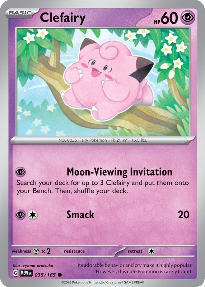 Image for Clefairy (035/165) (SV: Scarlet & Violet 151) (MEW) - Pokemon