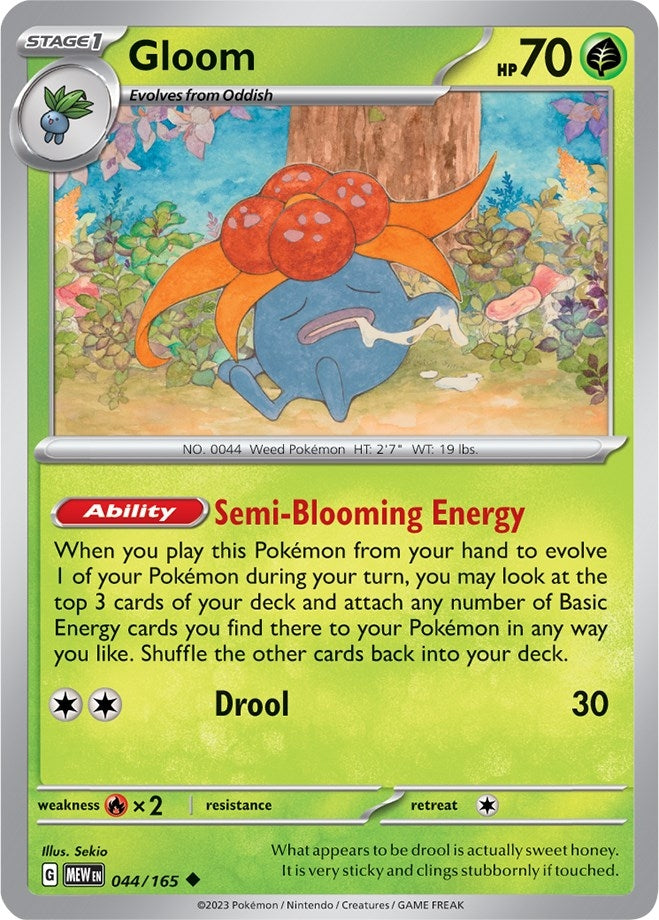 Image for Gloom (044/165) (SV: Scarlet & Violet 151) (MEW) - Pokemon