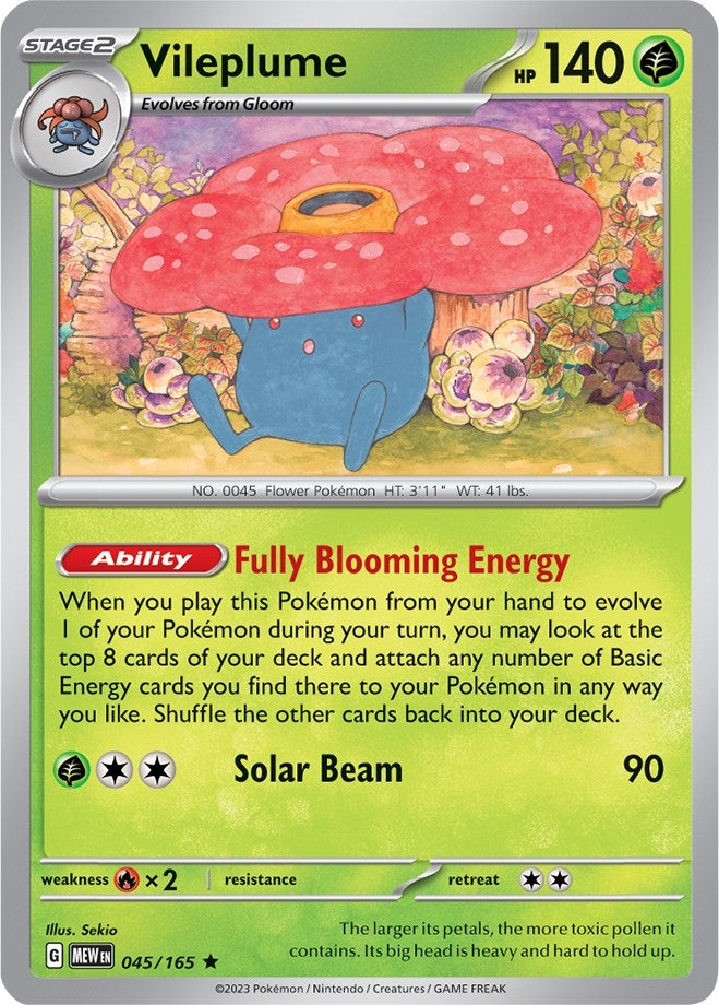 Image for Vileplume (045/165) (SV: Scarlet & Violet 151) (MEW) - Pokemon