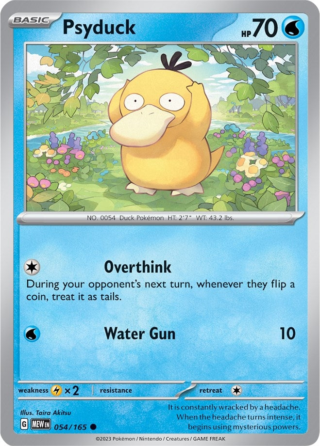 Image for Psyduck (054/165) (SV: Scarlet & Violet 151) (MEW) - Pokemon