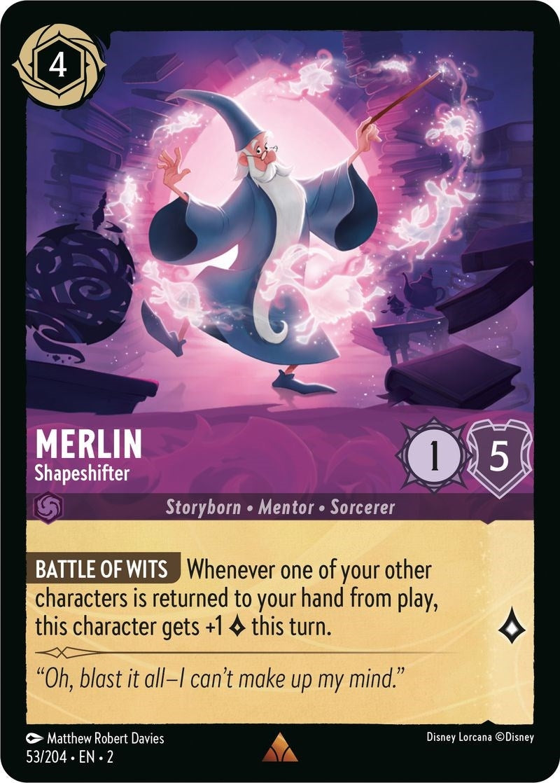 Image for Merlin - Shapeshifter (53/204) (Rise of the Floodborn) (2) - Disney Lorcana