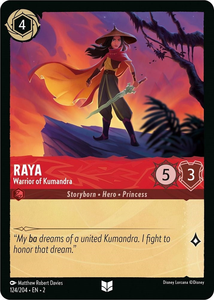 Image for Raya - Warrior of Kumandra (124/204) (Rise of the Floodborn) (2) - Disney Lorcana