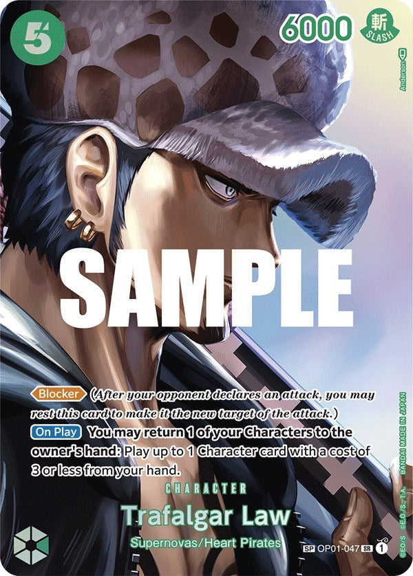 Image for Trafalgar Law (SP) (OP01-047) (Kingdoms of Intrigue) (OP04) - One Piece Card Game