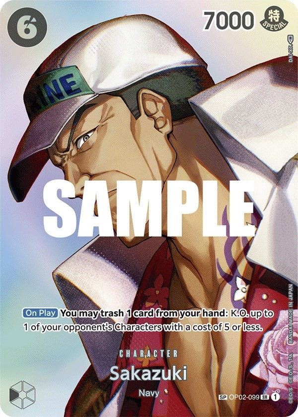 Image for Sakazuki (SP) (OP02-099) (Kingdoms of Intrigue) (OP04) - One Piece Card Game