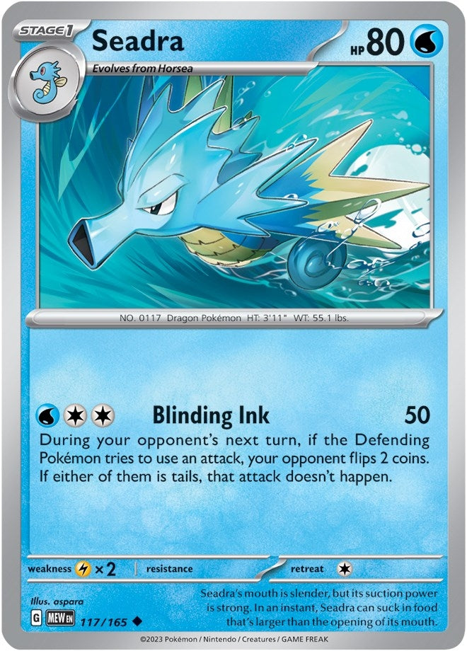 Image for Seadra (117/165) (SV: Scarlet & Violet 151) (MEW) - Pokemon