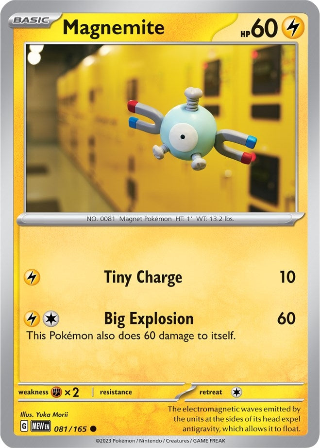 Image for Magnemite (081/165) (SV: Scarlet & Violet 151) (MEW) - Pokemon