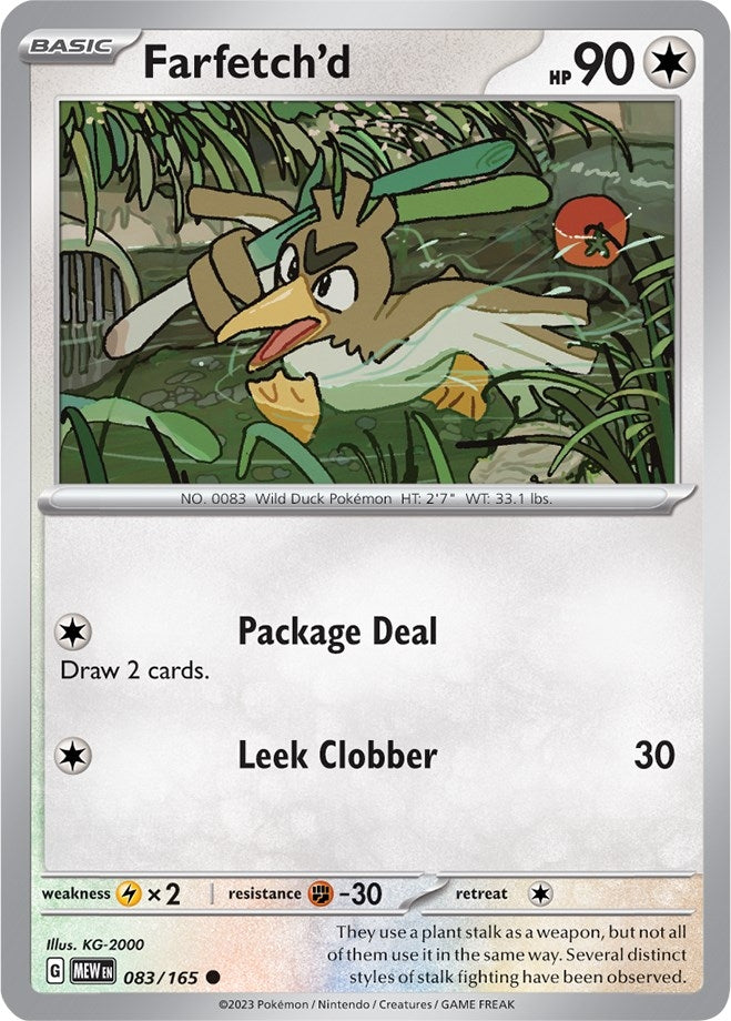 Image for Farfetch'd (083/165) (SV: Scarlet & Violet 151) (MEW) - Pokemon