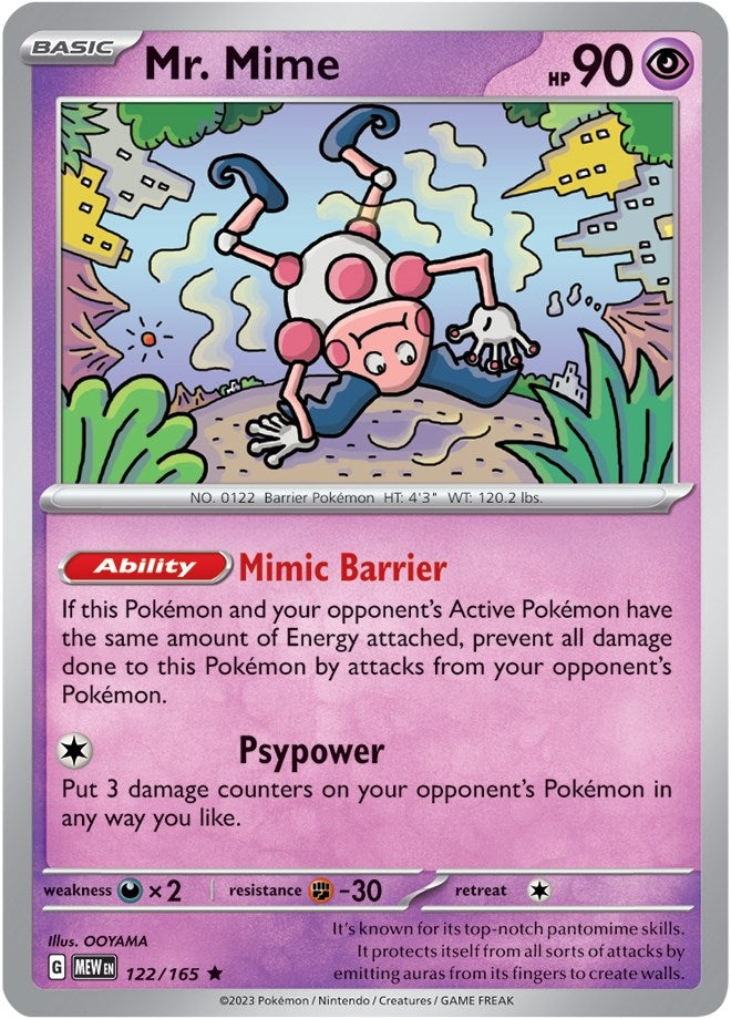 Image for Mr. Mime (122/165) (SV: Scarlet & Violet 151) (MEW) - Pokemon
