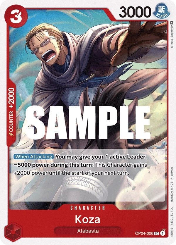 Image for Koza (OP04-006) (Kingdoms of Intrigue) (OP04) - One Piece Card Game