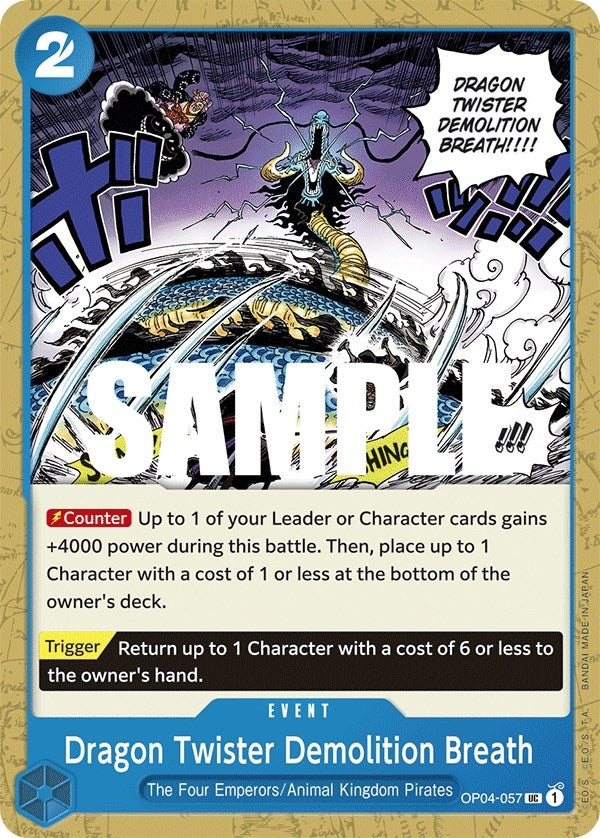 Image for Dragon Twister Demolition Breath (OP04-057) (Kingdoms of Intrigue) (OP04) - One Piece Card Game