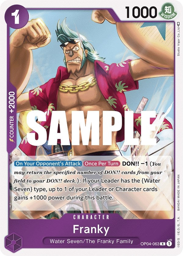 Image for Franky (OP04-063) (Kingdoms of Intrigue) (OP04) - One Piece Card Game