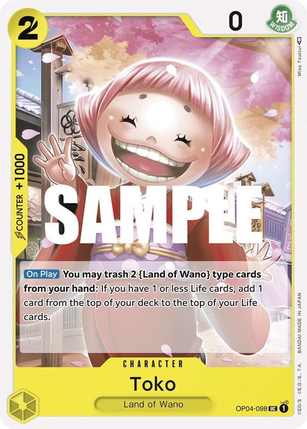 Image for Toko (OP04-098) (Kingdoms of Intrigue) (OP04) - One Piece Card Game