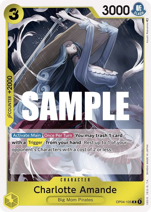 Image for Charlotte Amande (OP04-105) (Kingdoms of Intrigue) (OP04) - One Piece Card Game