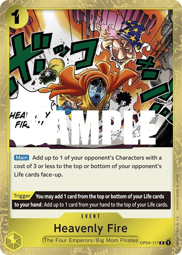 Image for Heavenly Fire (OP04-117) (Kingdoms of Intrigue) (OP04) - One Piece Card Game