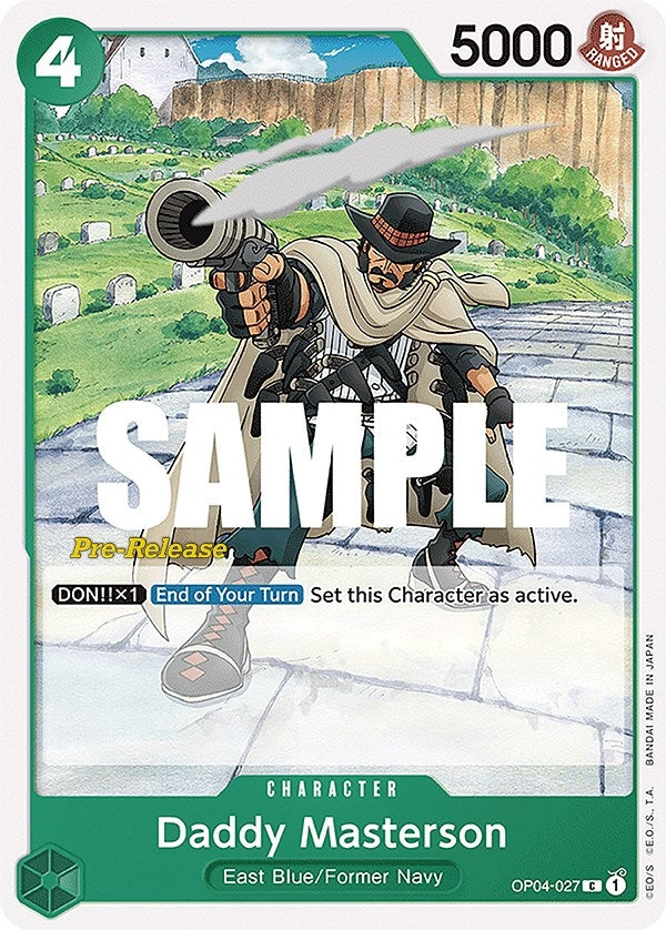 Image for Daddy Masterson (OP04-027) (Kingdoms of Intrigue Pre-Release Cards) (OP04 PRE) - One Piece Card Game