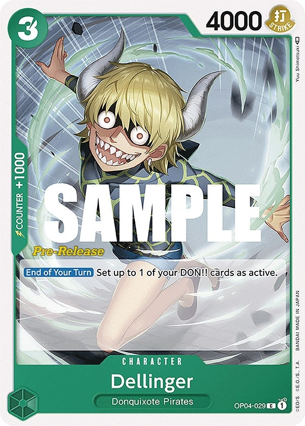 Image for Dellinger (OP04-029) (Kingdoms of Intrigue Pre-Release Cards) (OP04 PRE) - One Piece Card Game