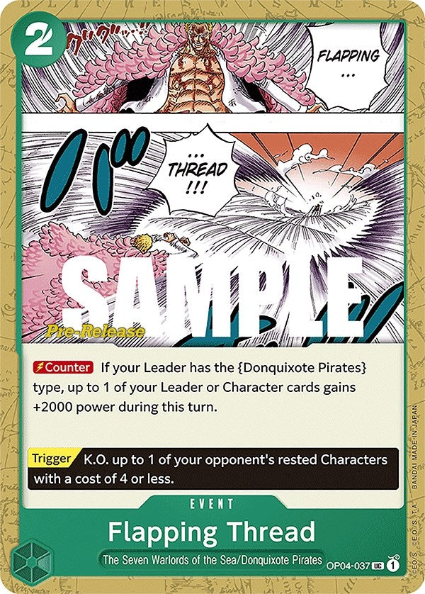 Image for Flapping Thread (OP04-037) (Kingdoms of Intrigue Pre-Release Cards) (OP04 PRE) - One Piece Card Game