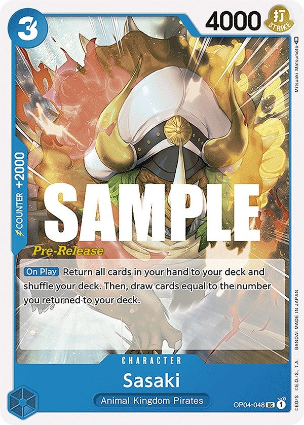 Image for Sasaki (OP04-048) (Kingdoms of Intrigue Pre-Release Cards) (OP04 PRE) - One Piece Card Game