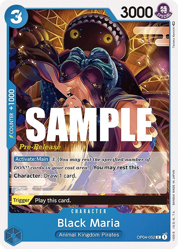 Image for Black Maria (OP04-052) (Kingdoms of Intrigue Pre-Release Cards) (OP04 PRE) - One Piece Card Game