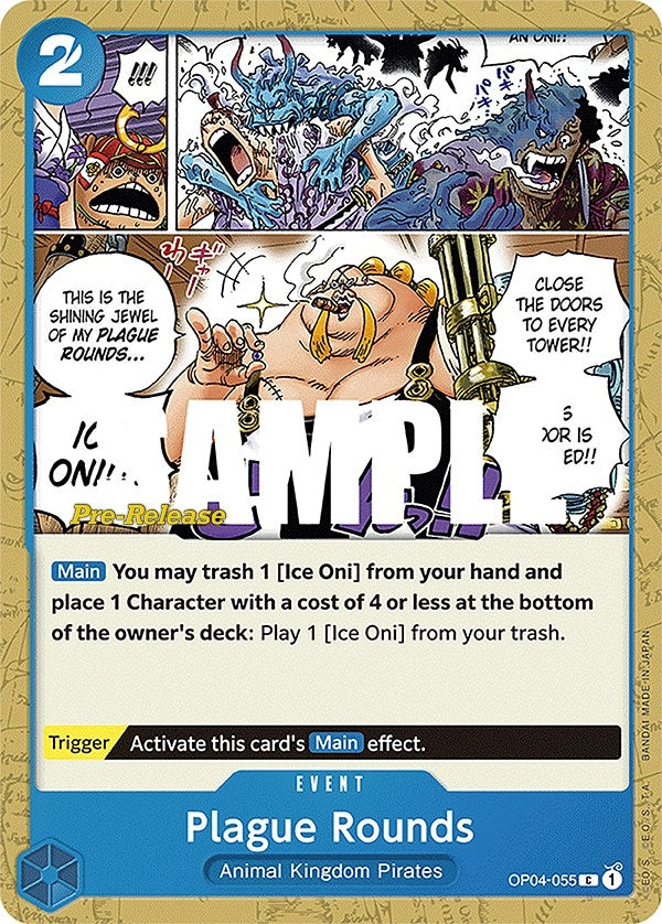 Image for Plague Rounds (OP04-055) (Kingdoms of Intrigue Pre-Release Cards) (OP04 PRE) - One Piece Card Game