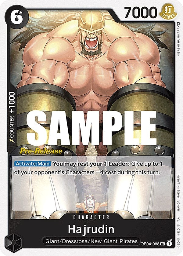 Image for Hajrudin (OP04-088) (Kingdoms of Intrigue Pre-Release Cards) (OP04 PRE) - One Piece Card Game