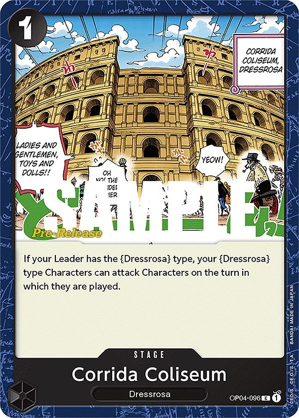 Image for Corrida Coliseum (OP04-096) (Kingdoms of Intrigue Pre-Release Cards) (OP04 PRE) - One Piece Card Game