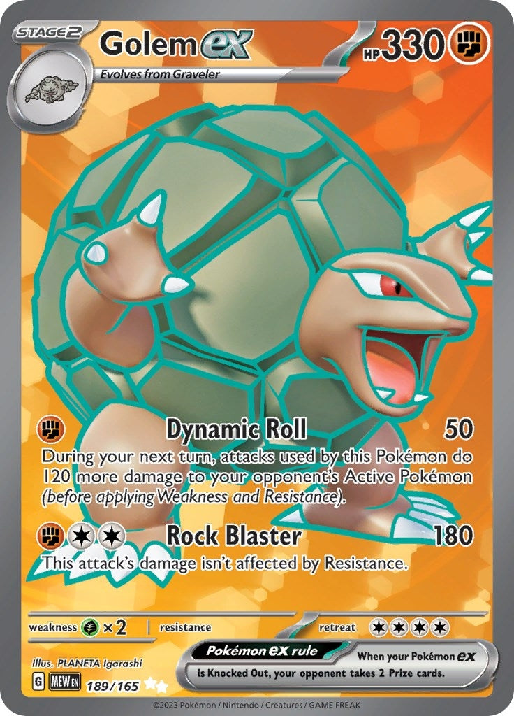 Golem ex (189/165) (SV: Scarlet & Violet 151) - PokeBox USA