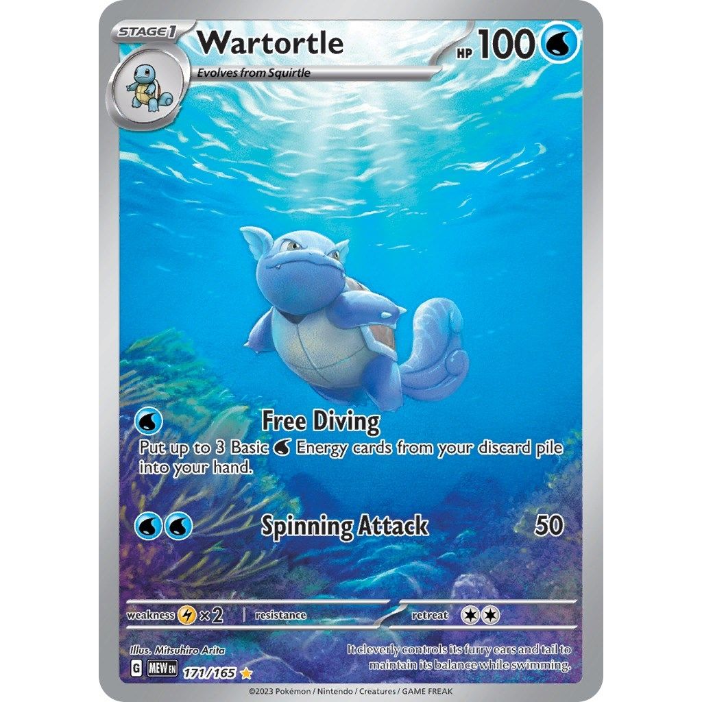 Wartortle (171/165) (SV: Scarlet & Violet 151) - PokeBox USA