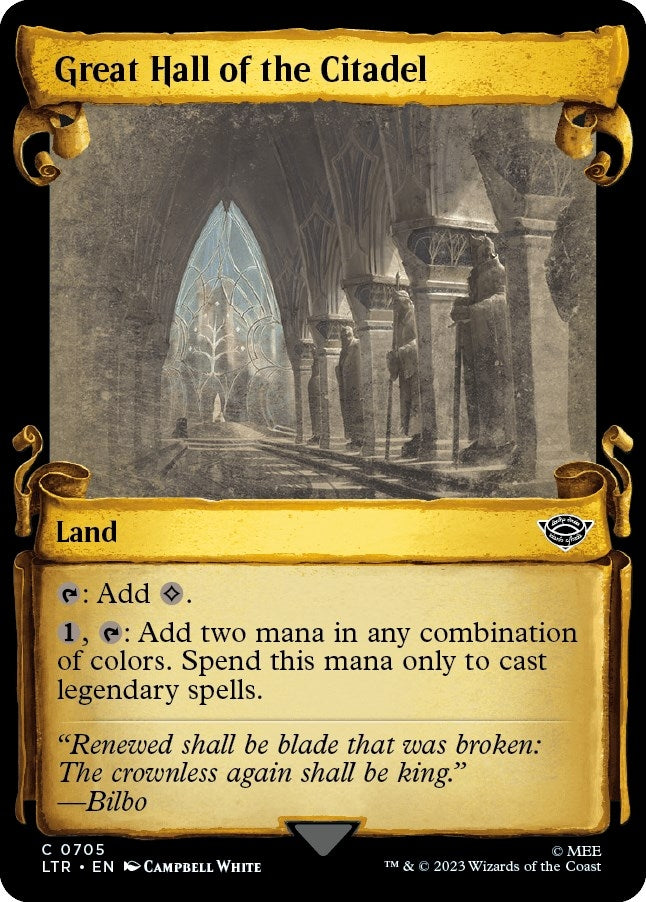 Great Hall of the Citadel (Showcase Scrolls) (705) (Universes Beyond: The Lord of the Rings: Tales of Middle-earth)