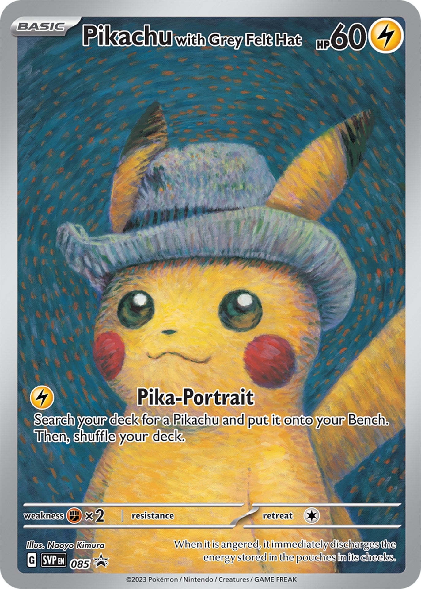 Image for Pikachu with Grey Felt Hat (085) (SV: Scarlet & Violet Promo Cards) (SVP) - Pokemon