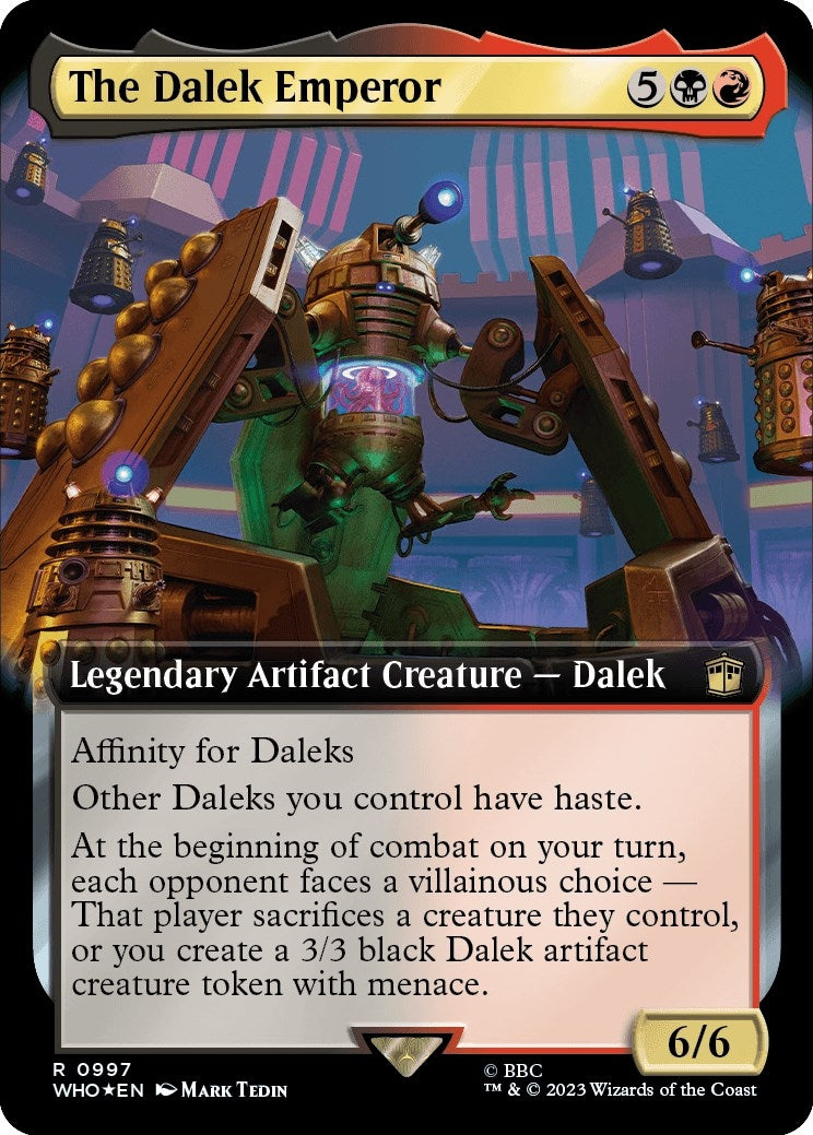 The Dalek Emperor (Extended Art) (Surge Foil) (997) (Universes Beyond: Doctor Who)