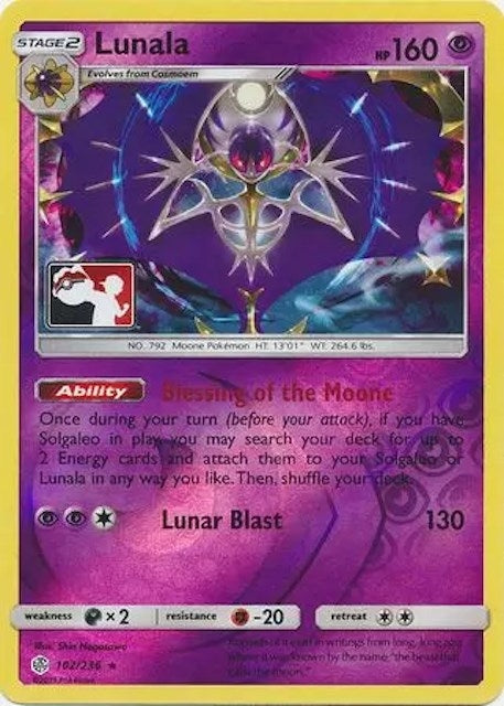 Image for Lunala (102/236) (League & Championship Cards) (PR) - Pokemon