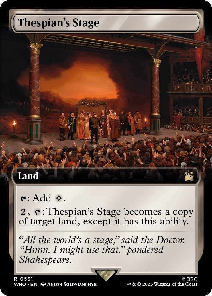 Thespian's Stage (Extended Art) (531) (Universes Beyond: Doctor Who) - PokeBox USA