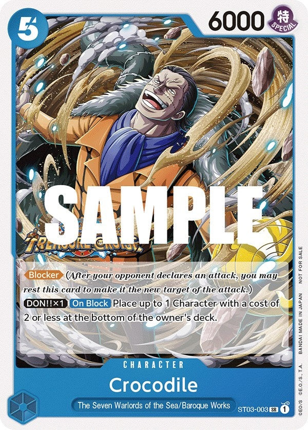 Image for Crocodile (Tournament Pack Vol. 5) (ST03-003) (One Piece Promotion Cards) (OP-PR) - One Piece Card Game