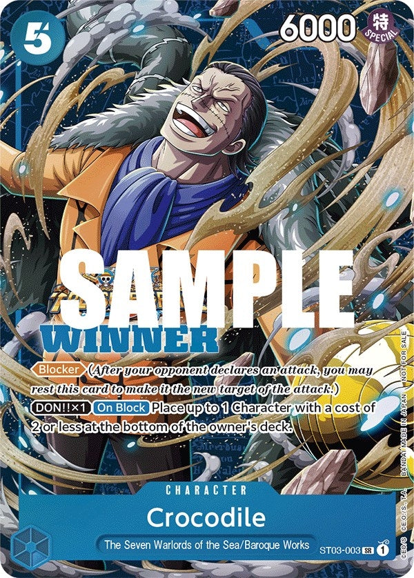 Image for Crocodile (Winner Pack Vol. 5) (ST03-003) (One Piece Promotion Cards) (OP-PR) - One Piece Card Game