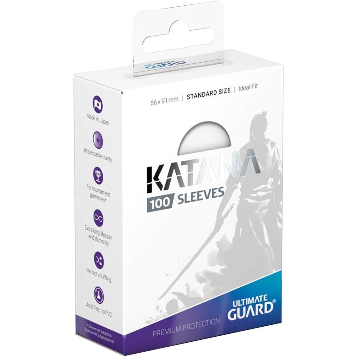 Ultimate Guard Katana Standard Size Sleeves Transparent (100) - PokeBox USA
