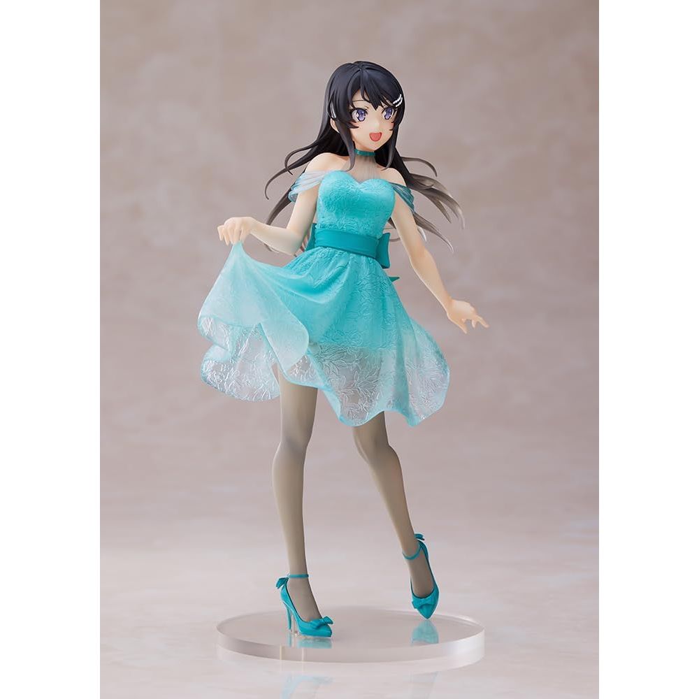 Taito: Rascal Does Not Dream of Bunny Girl Mai Sakurajima (Clear Dress Ver.) Coreful Figure - PokeBox USA