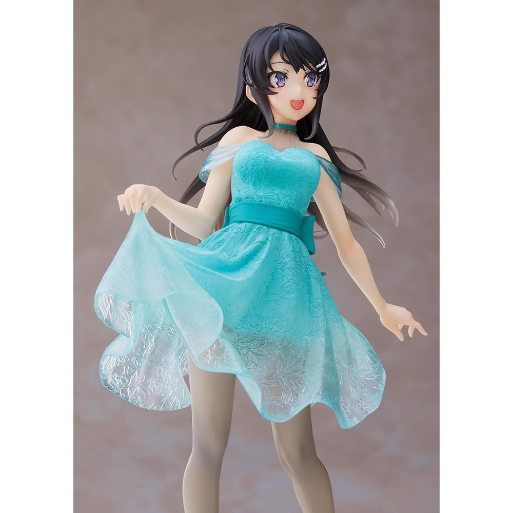 Taito: Rascal Does Not Dream of Bunny Girl Mai Sakurajima (Clear Dress Ver.) Coreful Figure - PokeBox USA