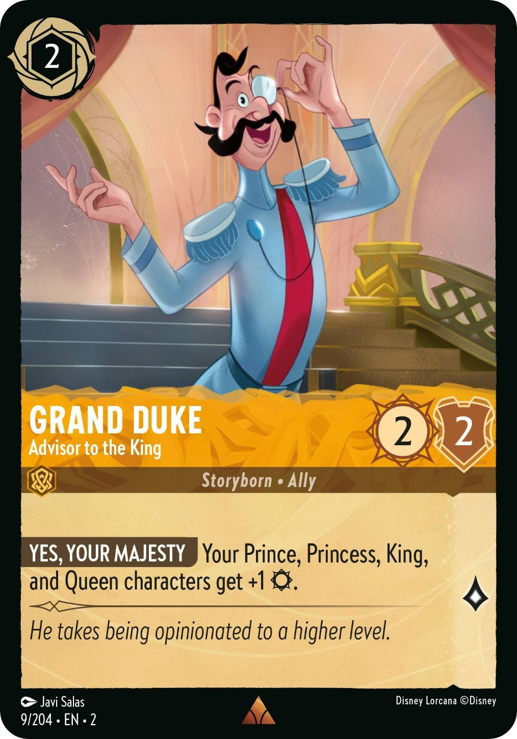 Image for Grand Duke - Advisor to the King (9/204) (Rise of the Floodborn) (2) - Disney Lorcana