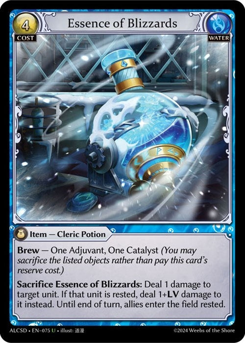 Image for Essence of Blizzards (075) (Alchemical Revolution Starter Decks) (ALCSD) - Grand Archive TCG