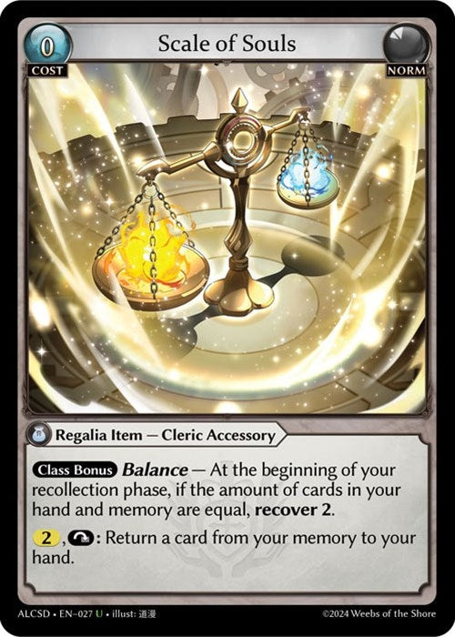 Image for Scale of Souls (027) (Alchemical Revolution Starter Decks) (ALCSD) - Grand Archive TCG